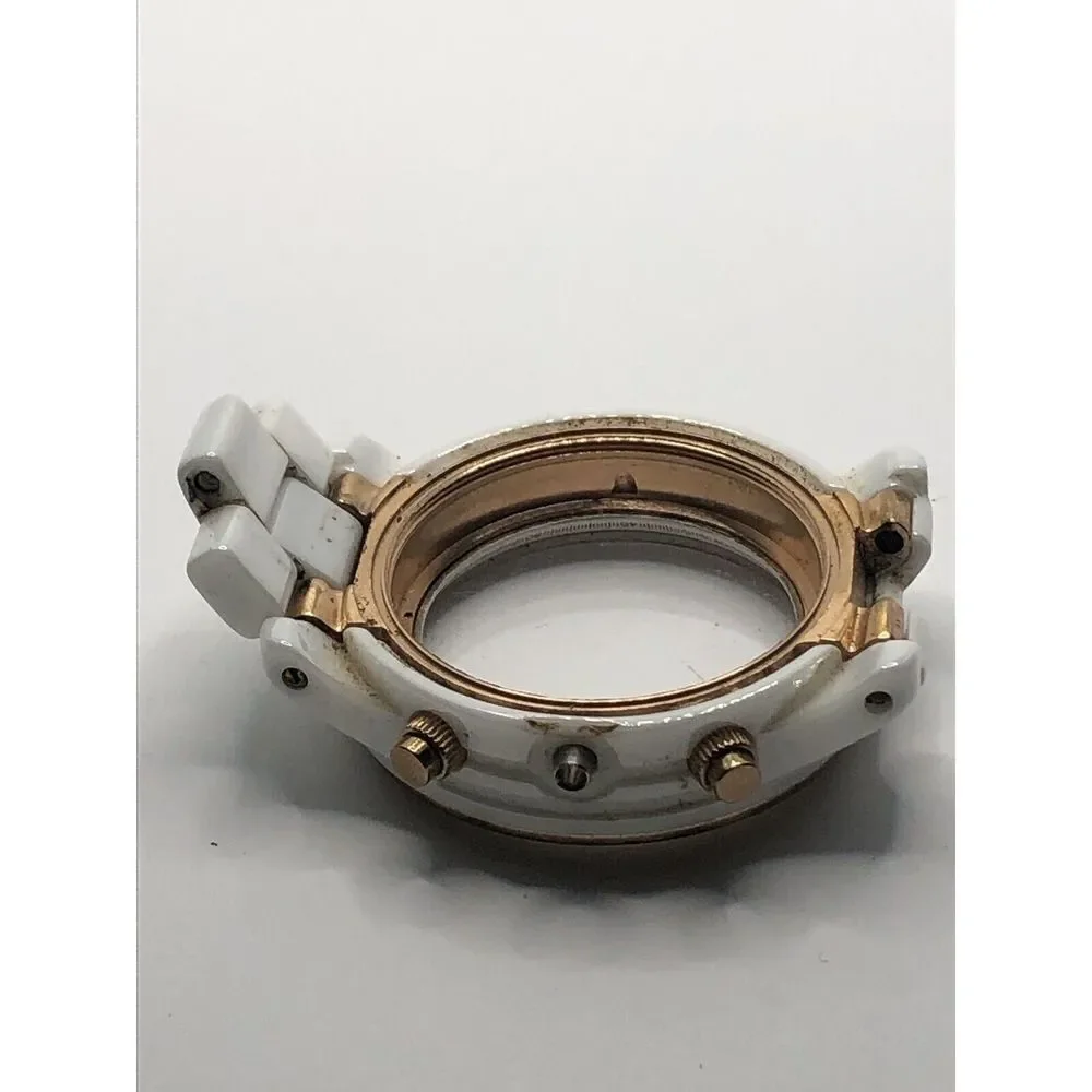 Michael Kors Watch Parts Case 40mm Partial Band White Ceramic 20mm Links GY362